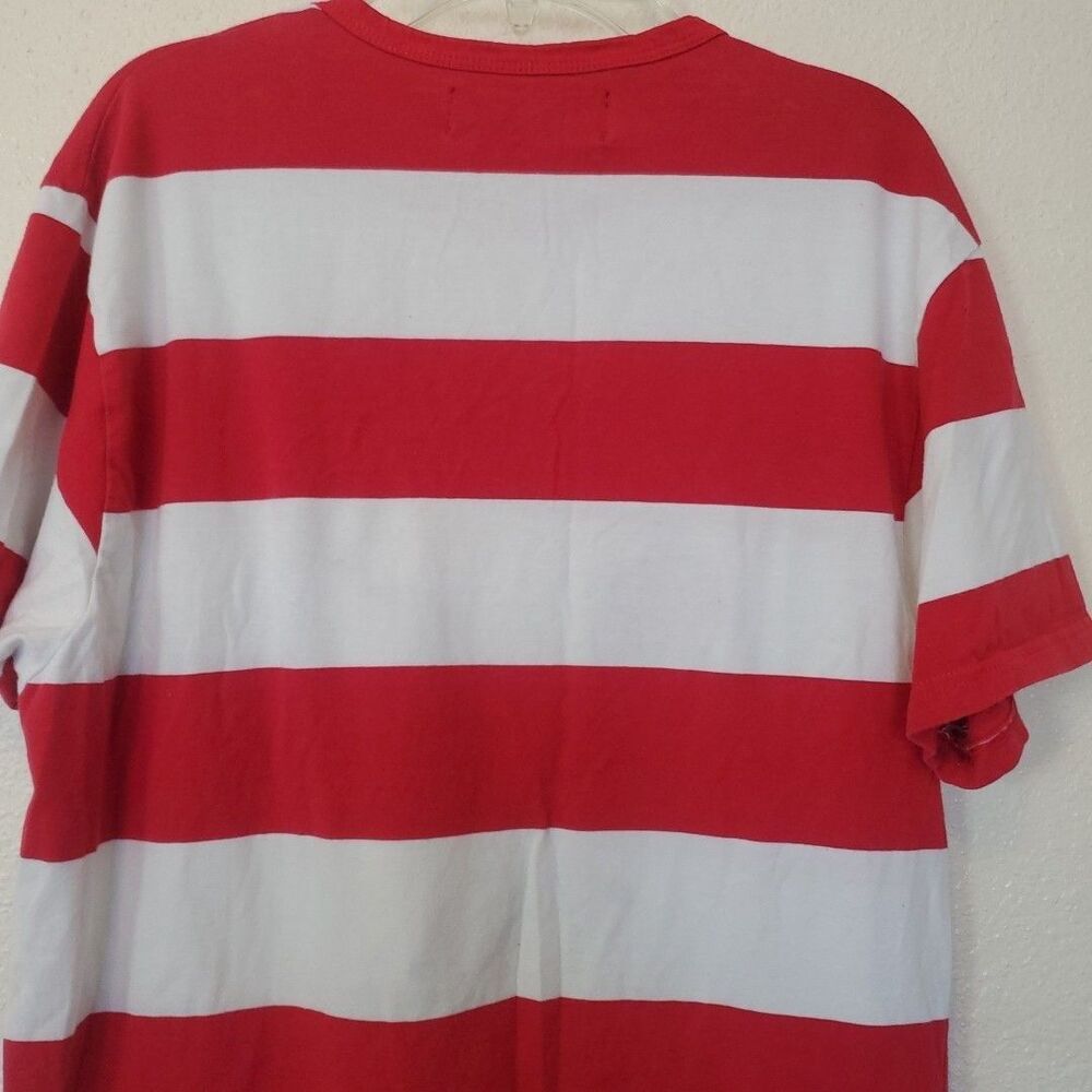 Civil Regime T-Shirt Product of the Poison Red Striped Size M Snake and Rose - Picture 10 of 14